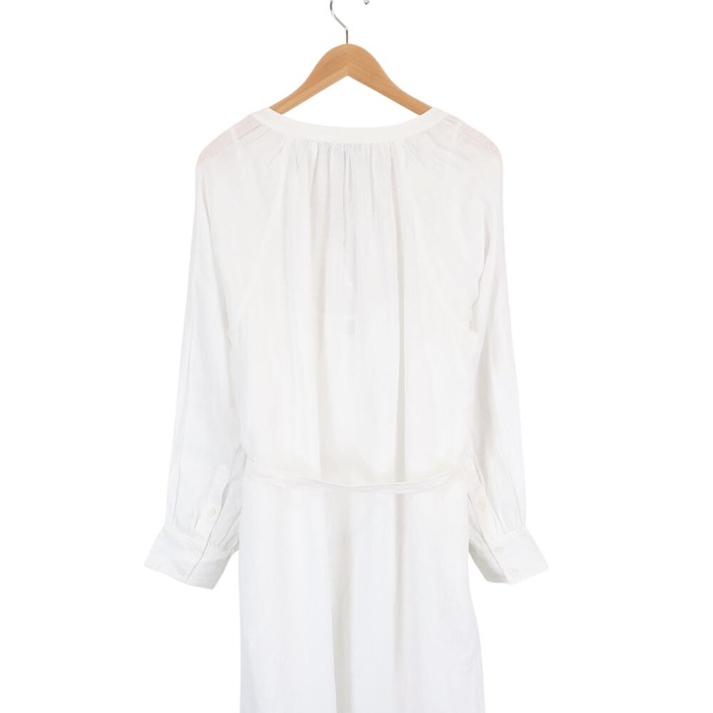 J.Crew Cabana Linen Tie Waist Maxi Dress White Size XL NWT - Picture 7 of 9